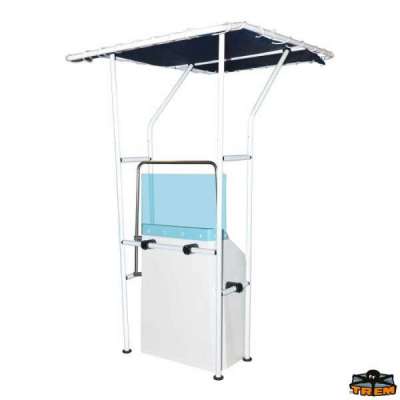 T-Top in alluminio verniciato bianco