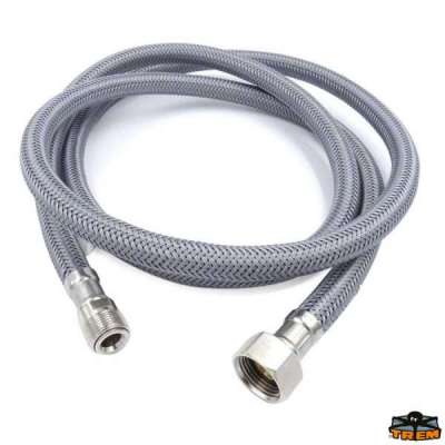 Tubo doccia retinato grigio in nylon