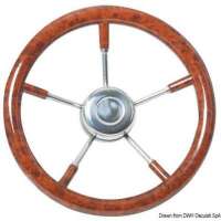 Volante con razze in acciaio inox