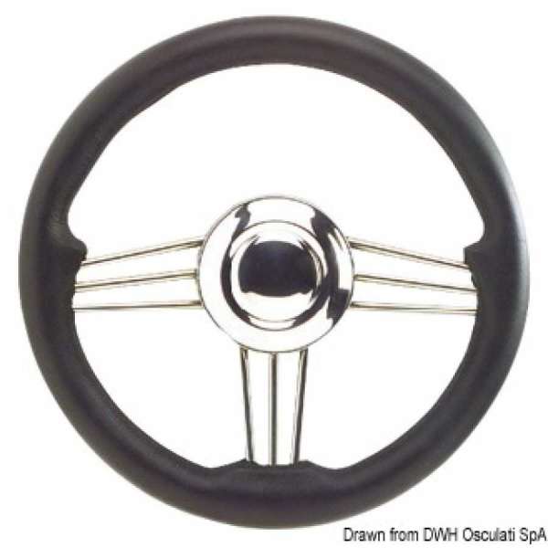Volante con struttura in Acciaio Inox lucidato a specchio