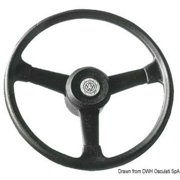 Volante in plastica nera