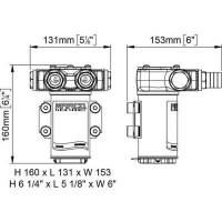 VP45-N pompa a palette 45 l/min 12 volt